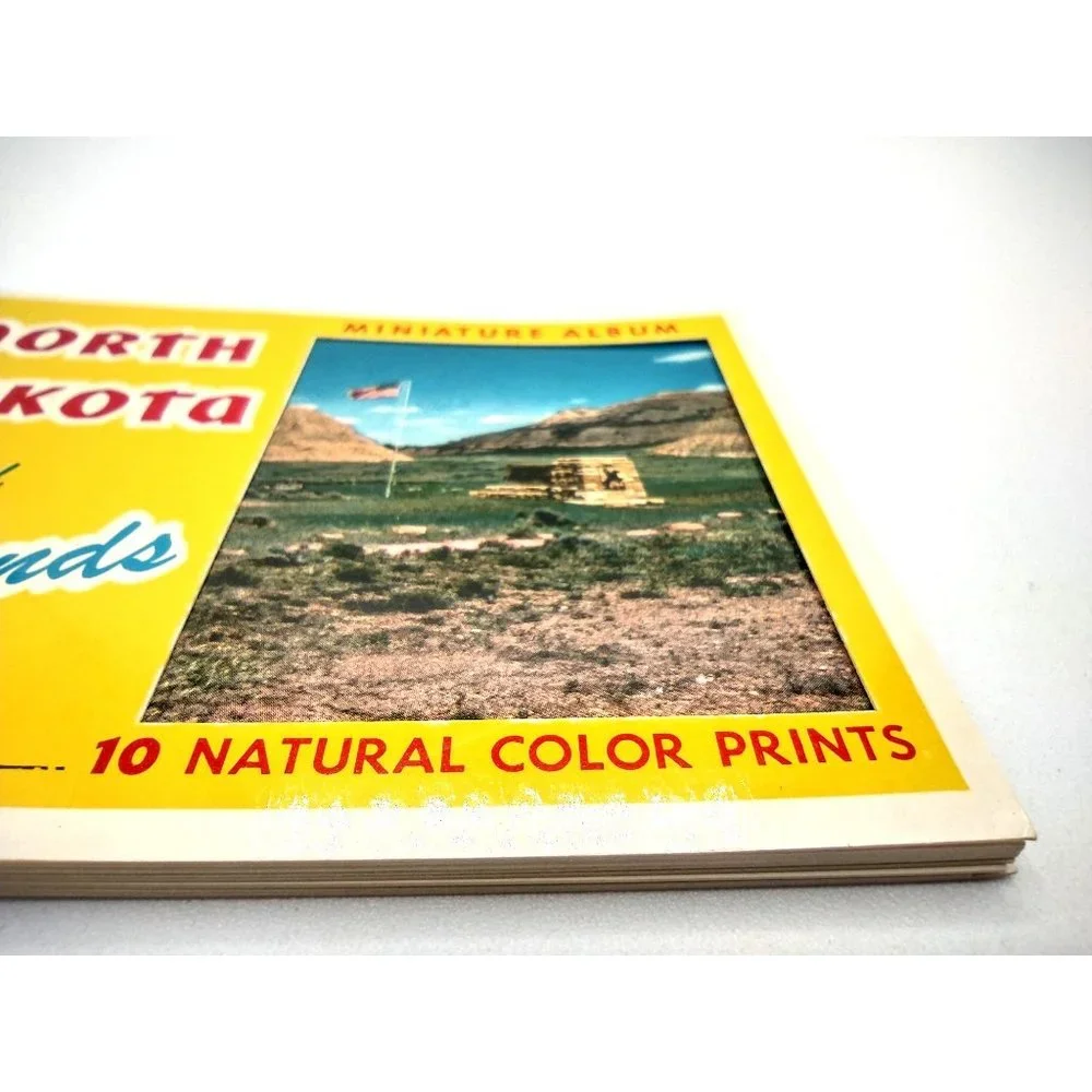 North Dakota & Badlands Miniature Album 10 Color Prints Mirro-Krome HS Crocker